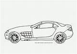 Mclaren Slr Coloring Kunjungi sketch template