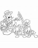 Colorare Qua Quo Paperino Chitarra Duck Disegnidacolorareonline Hmcoloringpages sketch template