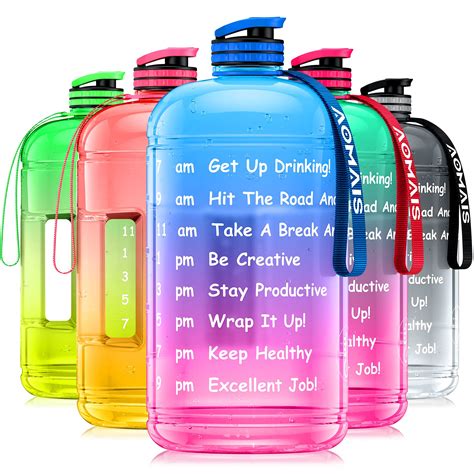 aomais gallon water bottle  motivational time marker large ozoz