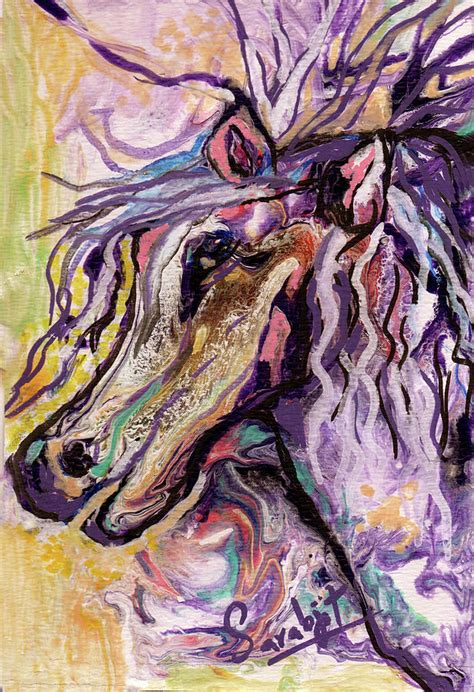 purple pegasus painting  sarabjit singh fine art america
