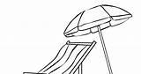 Beach Chair Coloring Pages Chairs sketch template