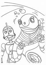 Dizzy Feeling Coloring Pages Robot Color Tocolor Choose Board sketch template