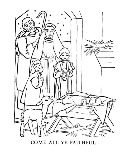 bible printables  christmas story coloring pages   ye