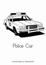 Police Car Colouring Pages Coloring Cars Kids Clipart Printable Print Sheets Truck Transport Library Book Patrol Paw Pokemon Dog Activity sketch template