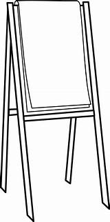 Easel Clipart Flipchart Clip Chart Flip Drawing Easle Cliparts Paper Transparent Poster Google School Short Search Library Painting Large Forget sketch template
