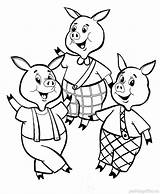 Pigs Little Three Coloring Pages Printable Story Print Sheet Sheets Color Kids Find Stone Four Kindergarden Could Category Also sketch template