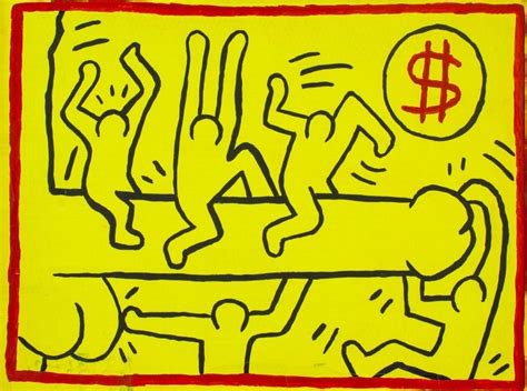 keith haring pop art oil  auction   august    auctions