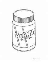 Butter Peanut Drawing Getdrawings Worksheet sketch template