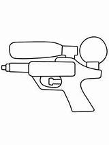 Waterpistool Kleurplaat Leukekleurplaten Beretta 92fs Handgun Magnum Python sketch template