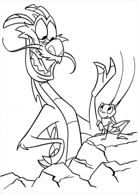 mulan mushu coloring pages google search coloring pages pinterest