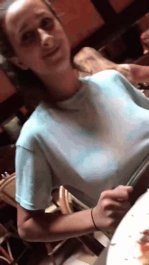 Cute Amateur Girl Flashes Her Titties In Public