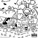 Coloring Halloween Snoopy Pages Peanuts Brown Gang Charlie Adult Movie Fall Printable Sheets Dibujos Para Colorear Color Colouring Sheet Book sketch template
