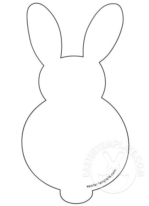 easter bunny shape activity easter template easter templates