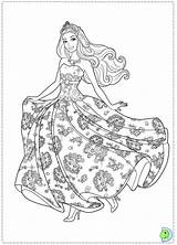 Coloring Barbie Princess Popstar Pages Dinokids Print Close sketch template