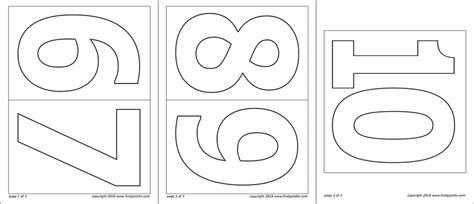 numbers  printable templates coloring pages firstpalettecom