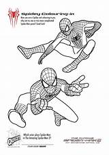 Spiderman Pages sketch template