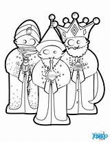 Colorear Mages Rois Magos Tres Koningen Drie Epiphany Kleurplaat Kleurplaten Nativity Epiphanie Roi Navidad Januari sketch template