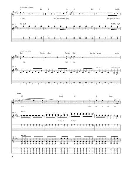 sex on fire by kings of leon digital sheet music for