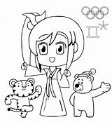 Coloring Winter Pages Olympics Getcolorings Pyeongchang sketch template