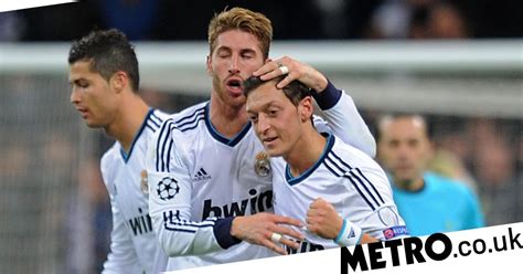 mesut ozil sends message to sergio ramos after scoring 100th goal for
