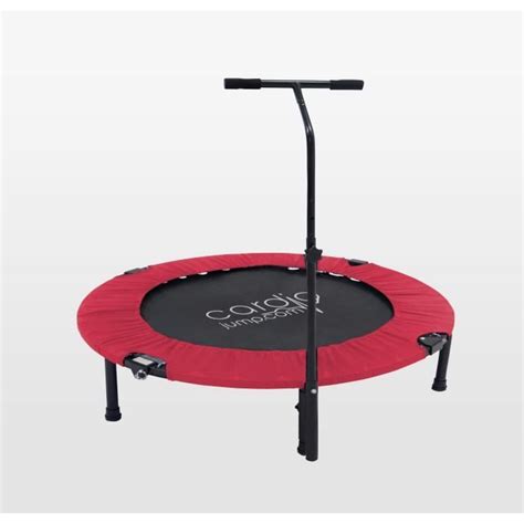 cardio jump mini trampoline pliable  bar cm rouge cdiscount sport