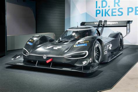 volkswagen unveils   fully electric racing car accelerates faster    car