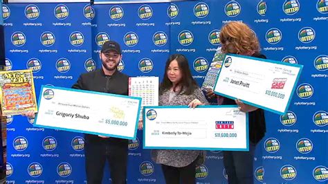 york lottery awards  million  prize checks   big winners