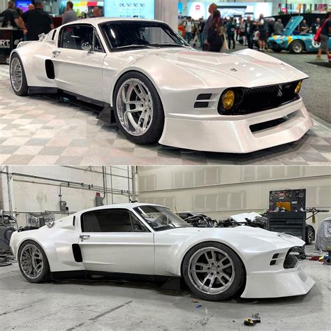 build turns mid engine  mustang fastback concept