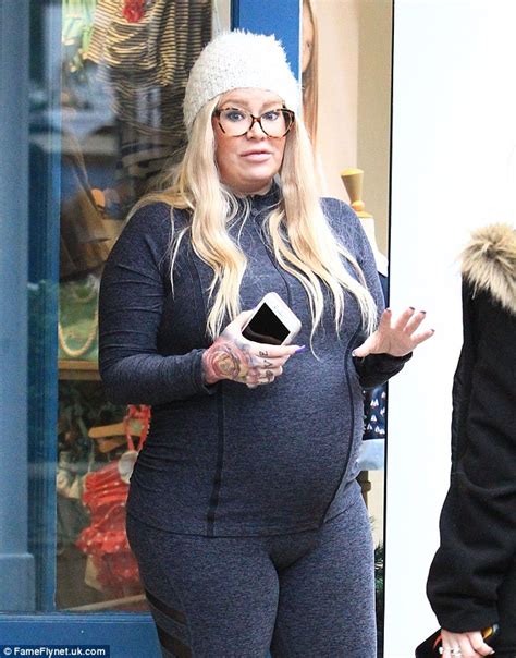 heavily pregnant jenna jameson and fiance lior bitton stroll at the grove daily mail online