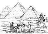 Pyramid Egyptian Giza Coloringsky sketch template
