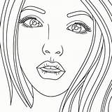Coloring Pages People Cute Adult Recolor Printable Book Detailed Colouring Print Girls Books Drawings Faces Peoples Popular sketch template