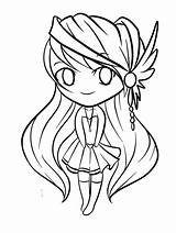 Coloring Chibi Pages Cute Anime Lineart Wolf Printable Easy Beetlejuice Jane Girls Draw Deviantart Children Drawing Simple Animal Print Girl sketch template