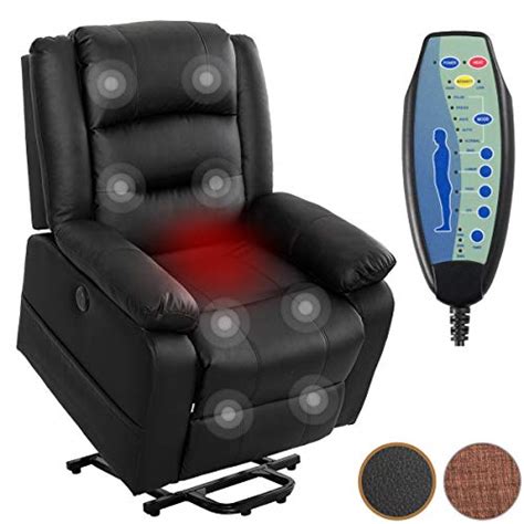 electric massage leather recliner chair power lift heated