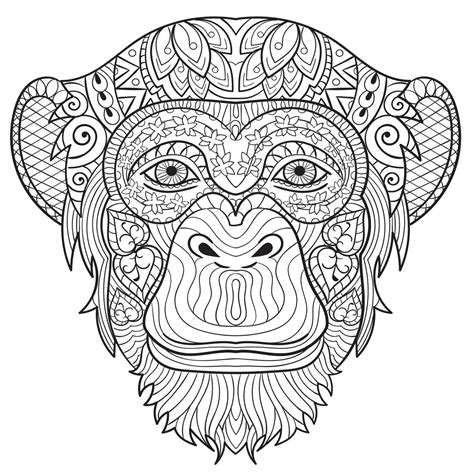 monkey coloring pages  kids  getdrawings