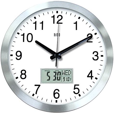top  analog wall clock  day  date wall clocks motemoto