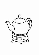 Teekanne Einfach Malvorlage sketch template