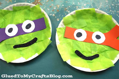 paper plate ninja turtle craft idea