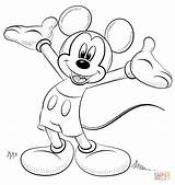 Coloring Mickey Mouse Pages Printable Supercoloring Drawing Colorings sketch template