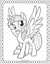 Sparkle Twilight Coloring Equestria Girls Pony Little Mlp Pages sketch template