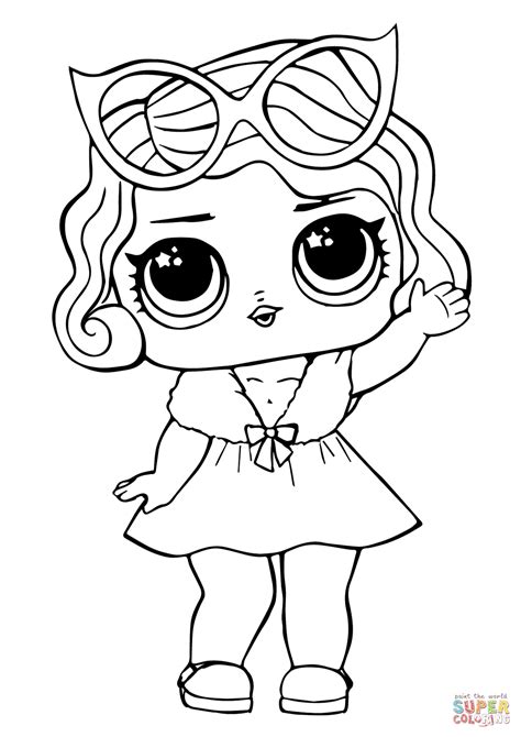 lol doll leading baby coloring page  printable coloring page
