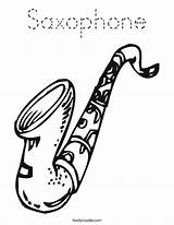 Saxophone Coloring Alto Le Pages Drawing Trombone Music Sax Color Print Cursive Search Twistynoodle Noodle Outline Built California Usa Favorites sketch template
