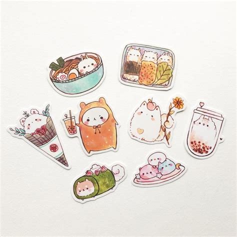 images  printable food stickers  printable jo kawaii set