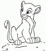 Coloring Simba Baby Pages Ages sketch template