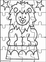 Puzzles Printable Kids Coloring Jigsaw Pages Activities Puzzle Cut Colouring Circus Activity Children Printables Comments Websincloud sketch template