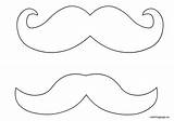 Coloring Mustache Template Beard Pages Mask Print Moustache Printable Tie Related Templates Visit Clip Popular sketch template