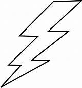Lightning Bolt Lightening Clip Clipart Coloring Pages Template Templates Stencil Tattoo Vector Clker Flash Printable Billie Big Thunderbolts Large Transparent sketch template