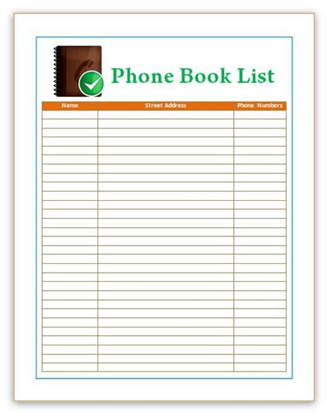 images   printable phone directory template medical sign