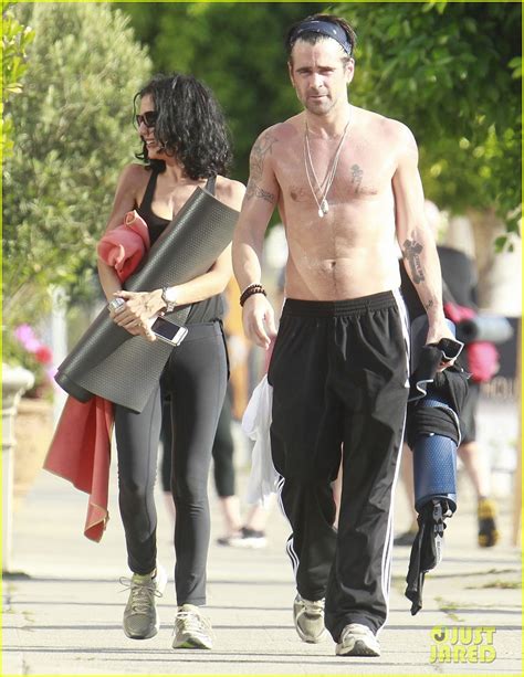 Colin Farrell Shirtless Yoga With Sister Claudine Photo 2884130