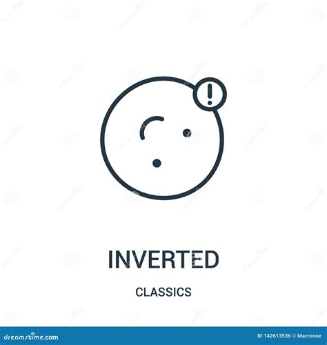 inverted icon vector  classics collection thin  inverted