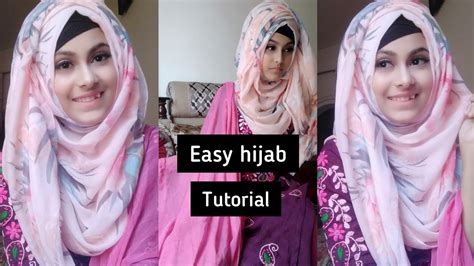 easy hijab tutorial  salwar kamij  saree noshin